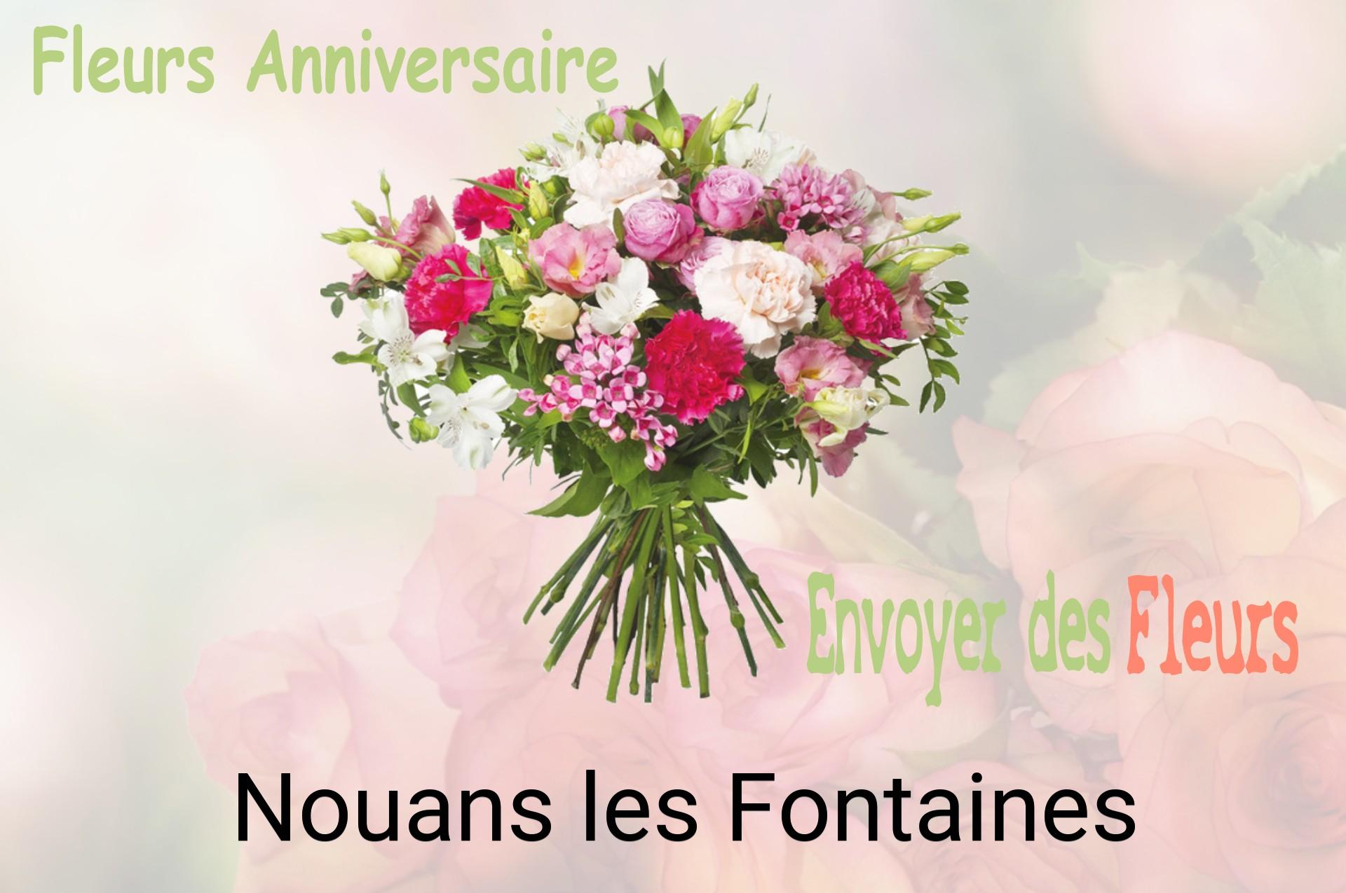 Bouquet de fleurs d’anniversaire livré à Nouans-les-Fontaines