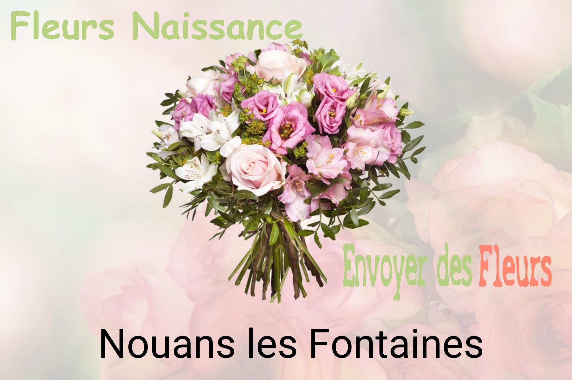 Bouquet de fleurs de naissance livré à Nouans-les-Fontaines